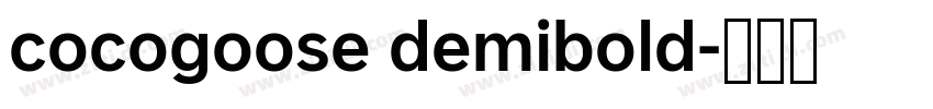 cocogoose demibold字体转换